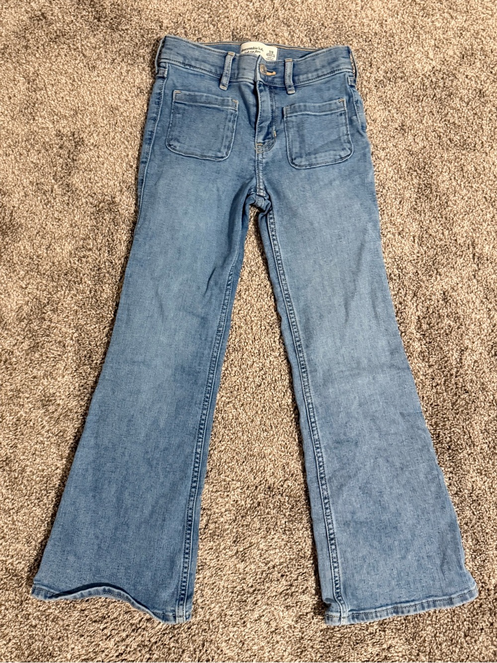 abercrombie kids medium blue flared jeans